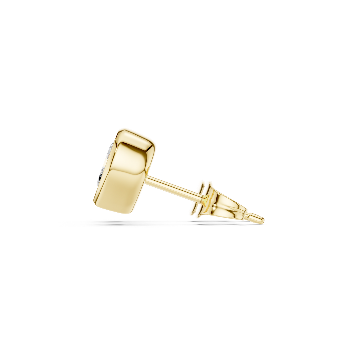 Avelisse Heart Diamond Bezel Studs