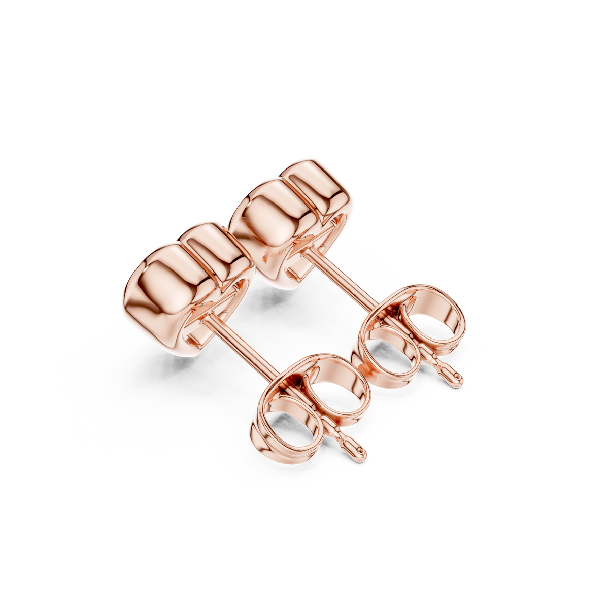 Avelisse Heart Diamond Bezel Studs