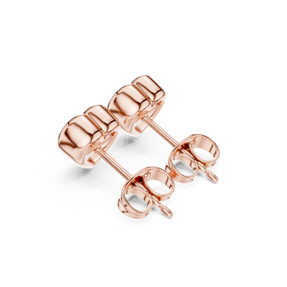 Avelisse Heart Diamond Bezel Studs