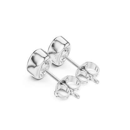 Elviora Oval Diamond Bezel Studs