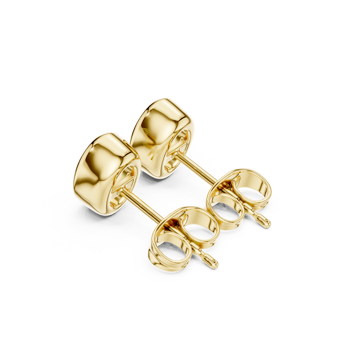 Elviora Oval Diamond Bezel Studs