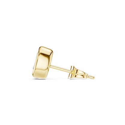 Elviora Oval Diamond Bezel Studs