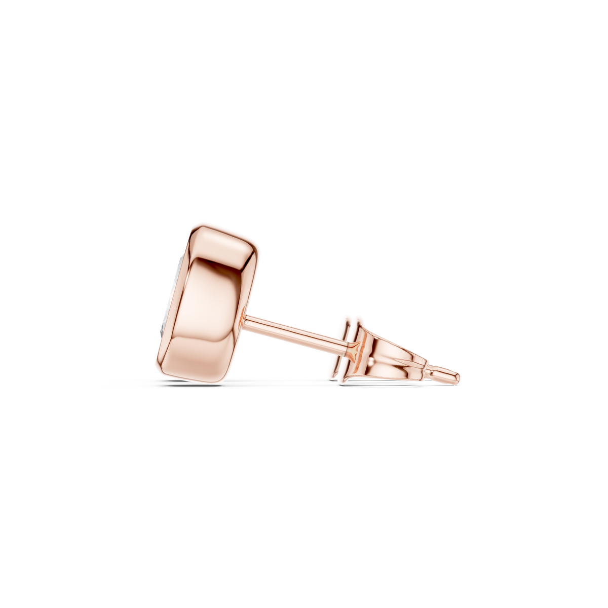 Elviora Oval Diamond Bezel Studs