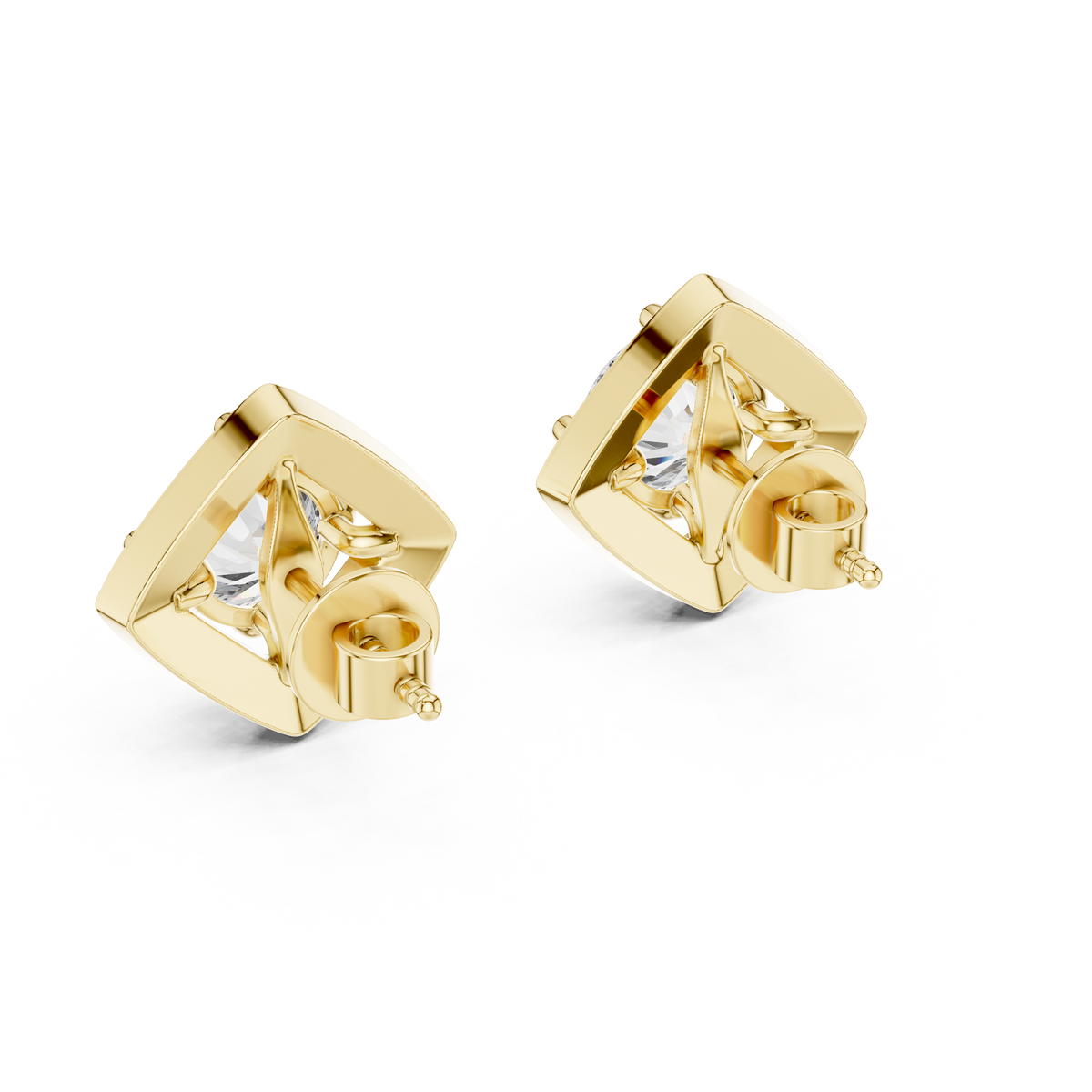 Zarelle Radiant Round Halo Studs