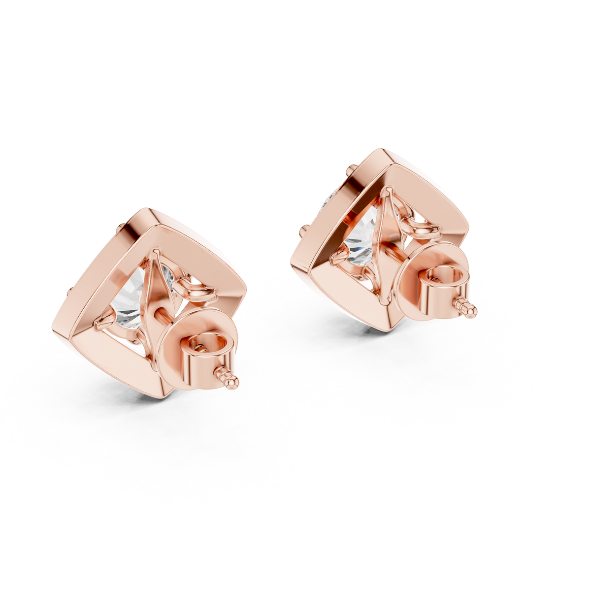 Zarelle Radiant Round Halo Studs