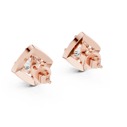 Zarelle Radiant Round Halo Studs