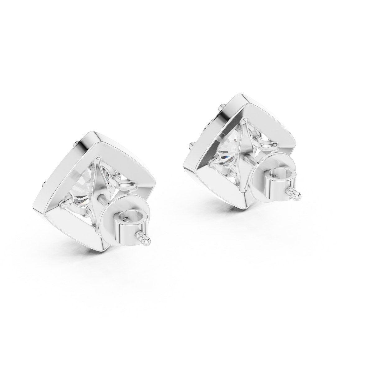 Zarelle Radiant Round Halo Studs