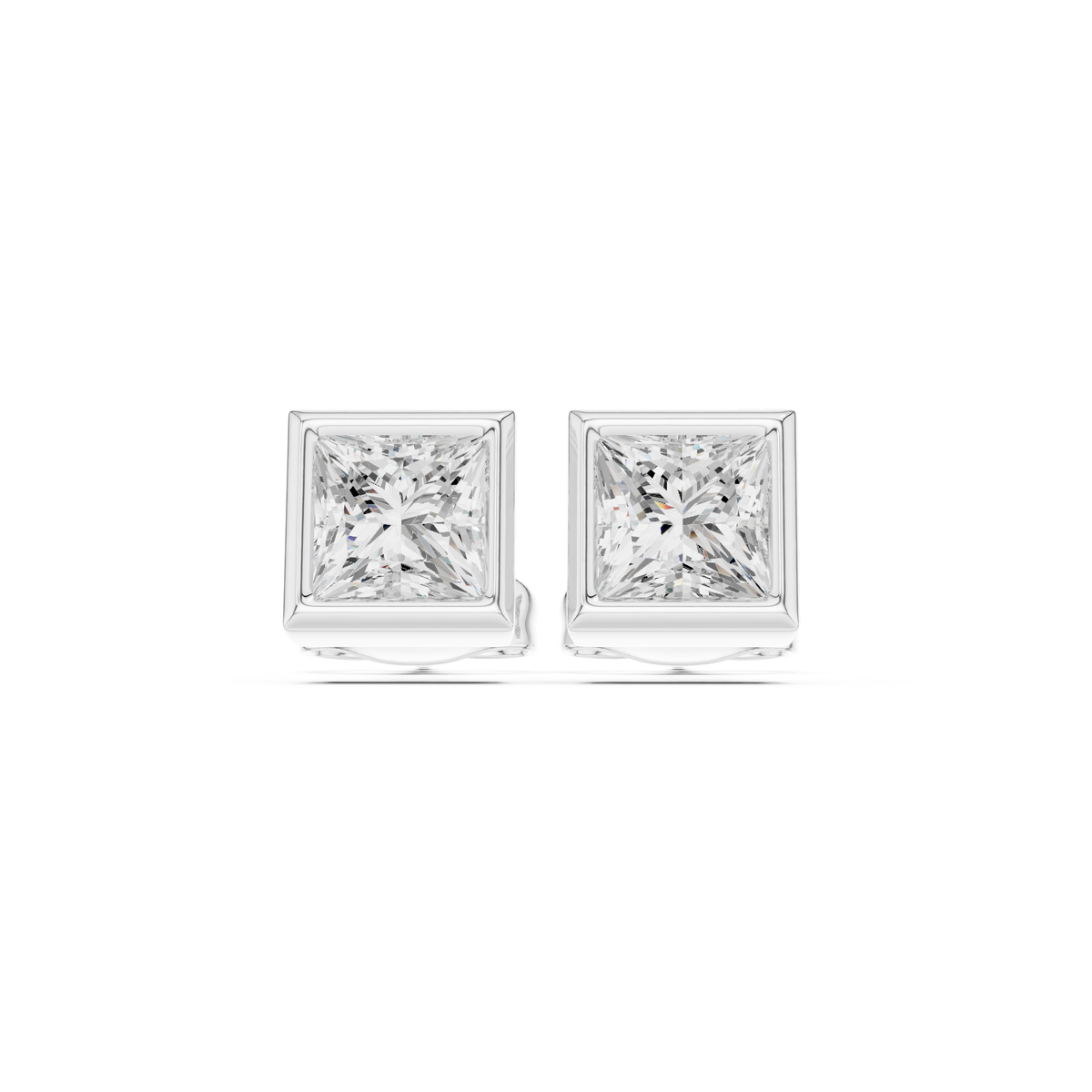 Virelle Princess Diamond Bezel Studs