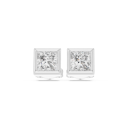 Virelle Princess Diamond Bezel Studs