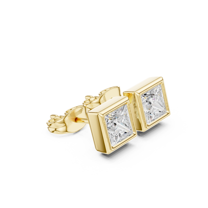 Virelle Princess Diamond Bezel Studs