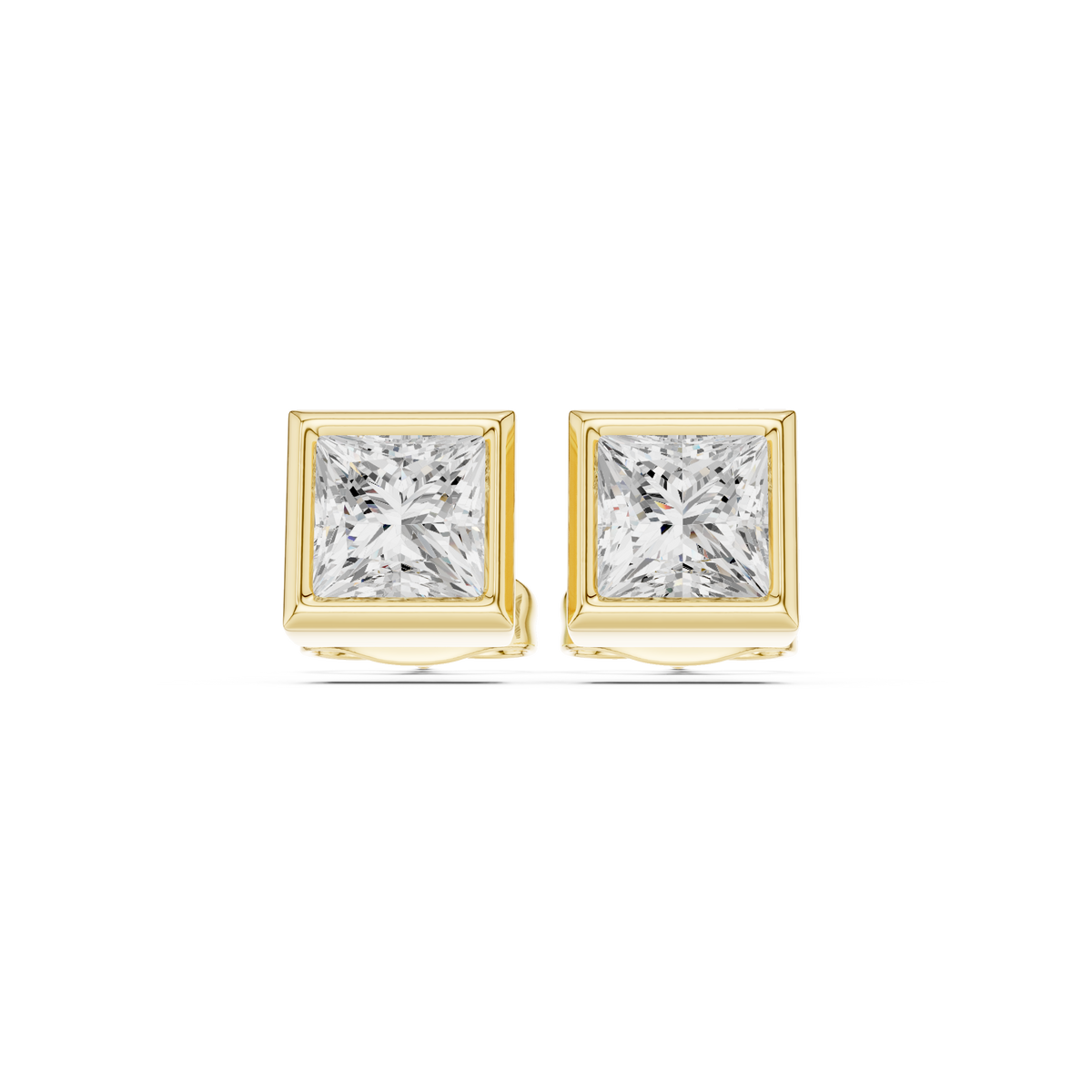 Virelle Princess Diamond Bezel Studs