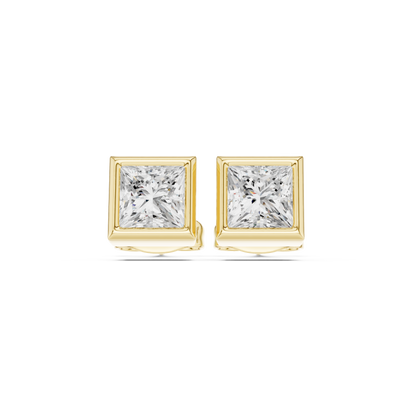 Virelle Princess Diamond Bezel Studs