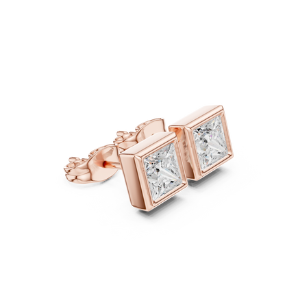 Virelle Princess Diamond Bezel Studs