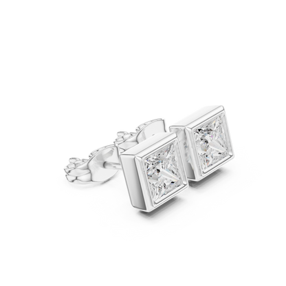 Virelle Princess Diamond Bezel Studs