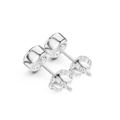 Elvara Round Diamond Bezel Studs