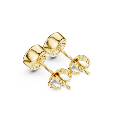 Elvara Round Diamond Bezel Studs
