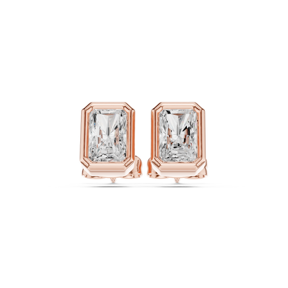 Zelvienne Radiant Cut Bezel Studs