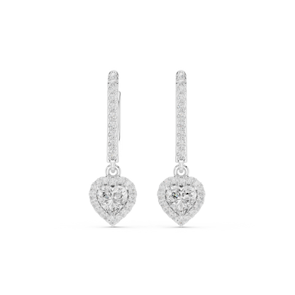 Zavienne Heart Halo Drop Earring