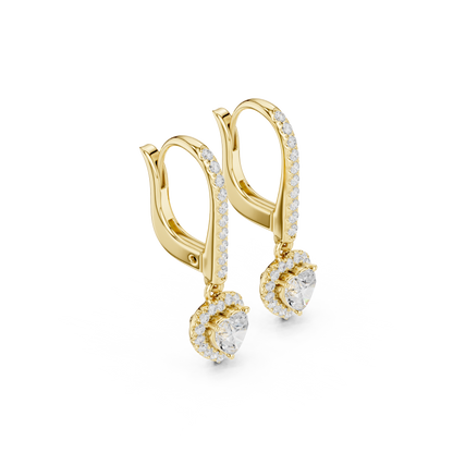 Zavienne Heart Halo Drop Earring