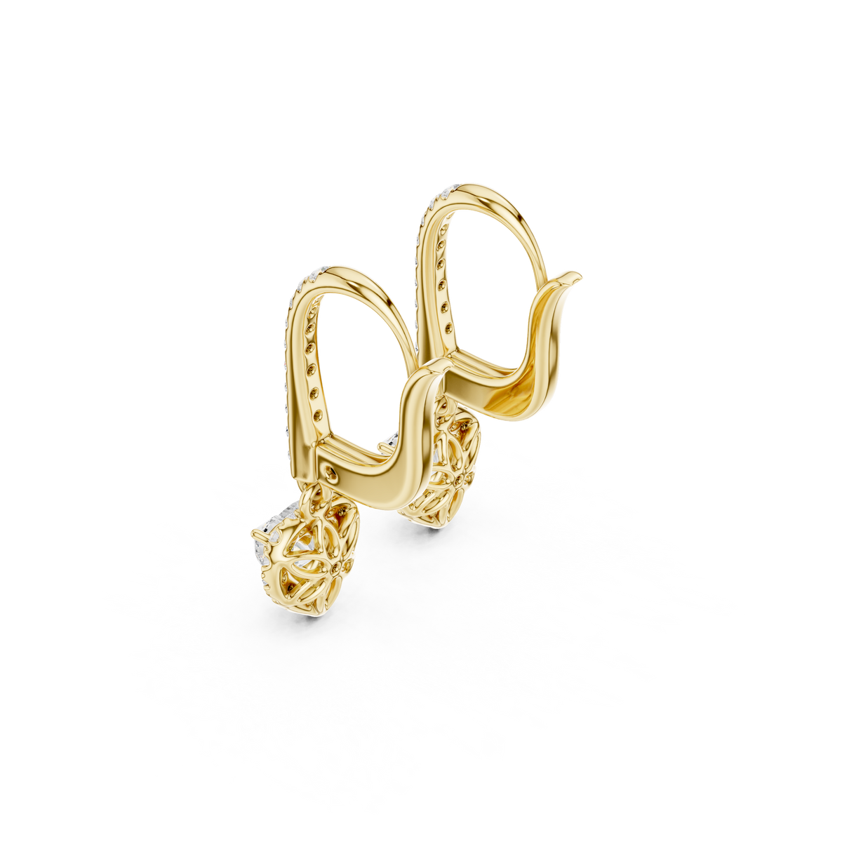 Zavienne Heart Halo Drop Earring