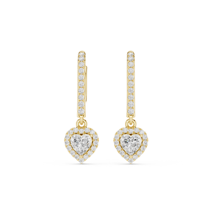 Zavienne Heart Halo Drop Earring