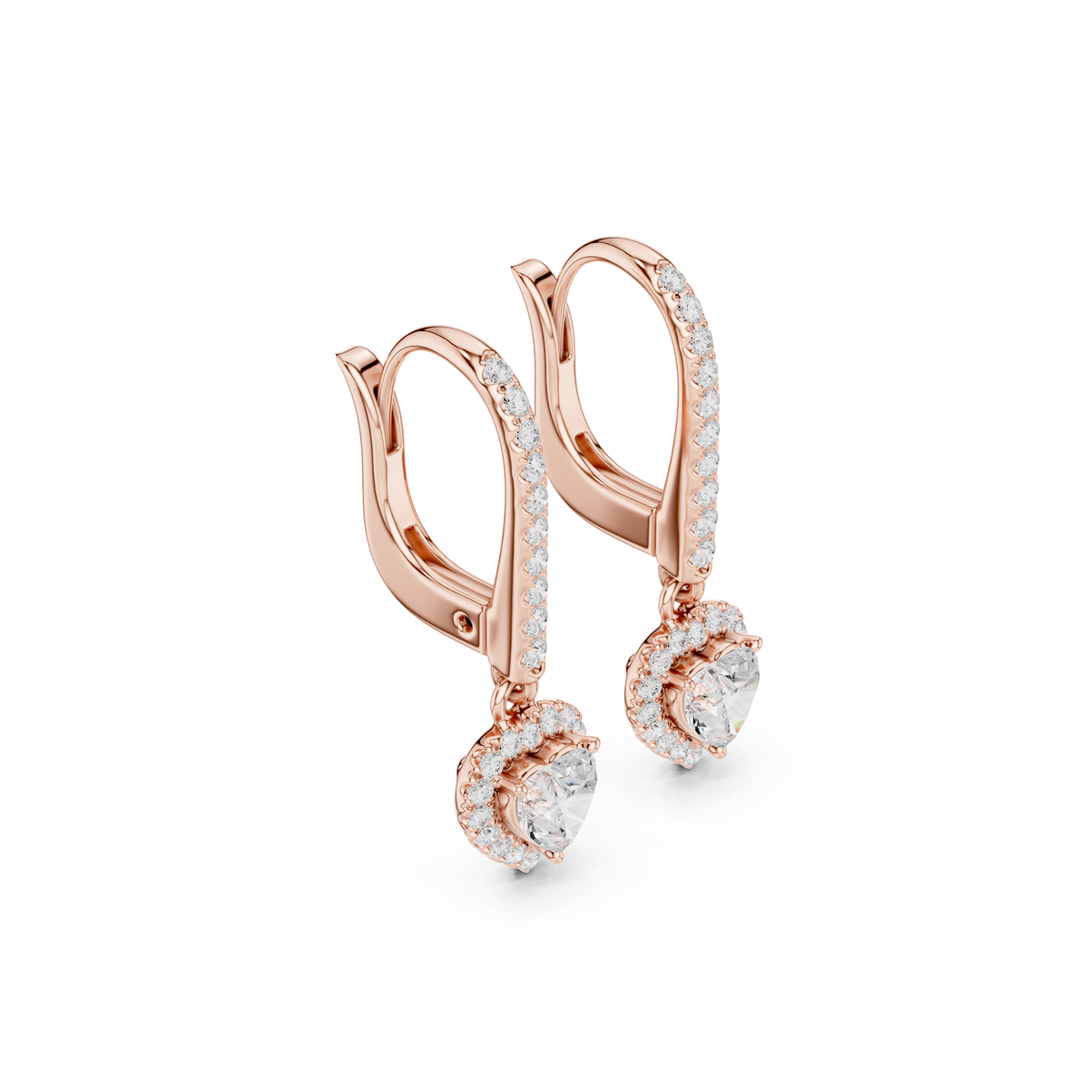 Zavienne Heart Halo Drop Earring