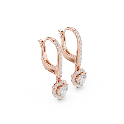 Zavienne Heart Halo Drop Earring