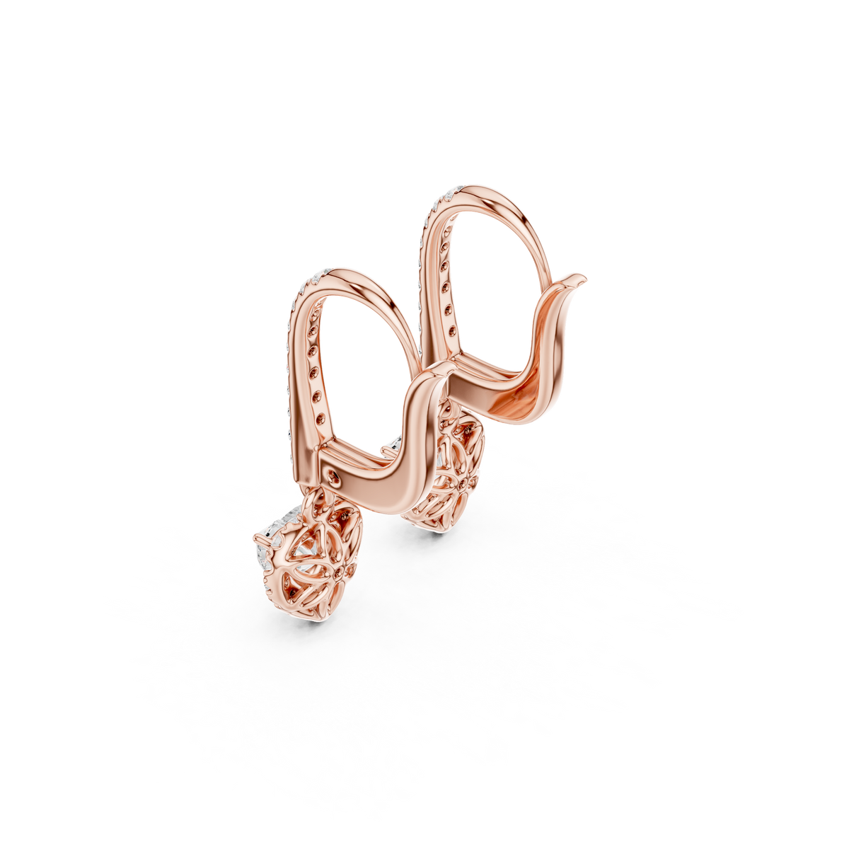Zavienne Heart Halo Drop Earring
