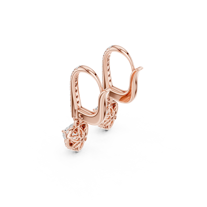 Zavienne Heart Halo Drop Earring