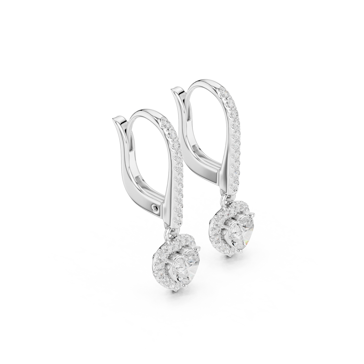 Zavienne Heart Halo Drop Earring