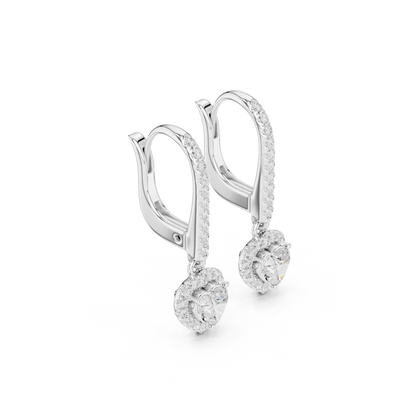 Zavienne Heart Halo Drop Earring