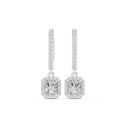 Elvayne Radiant Halo Drop Earring
