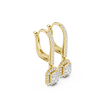 Elvayne Radiant Halo Drop Earring