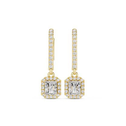Elvayne Radiant Halo Drop Earring