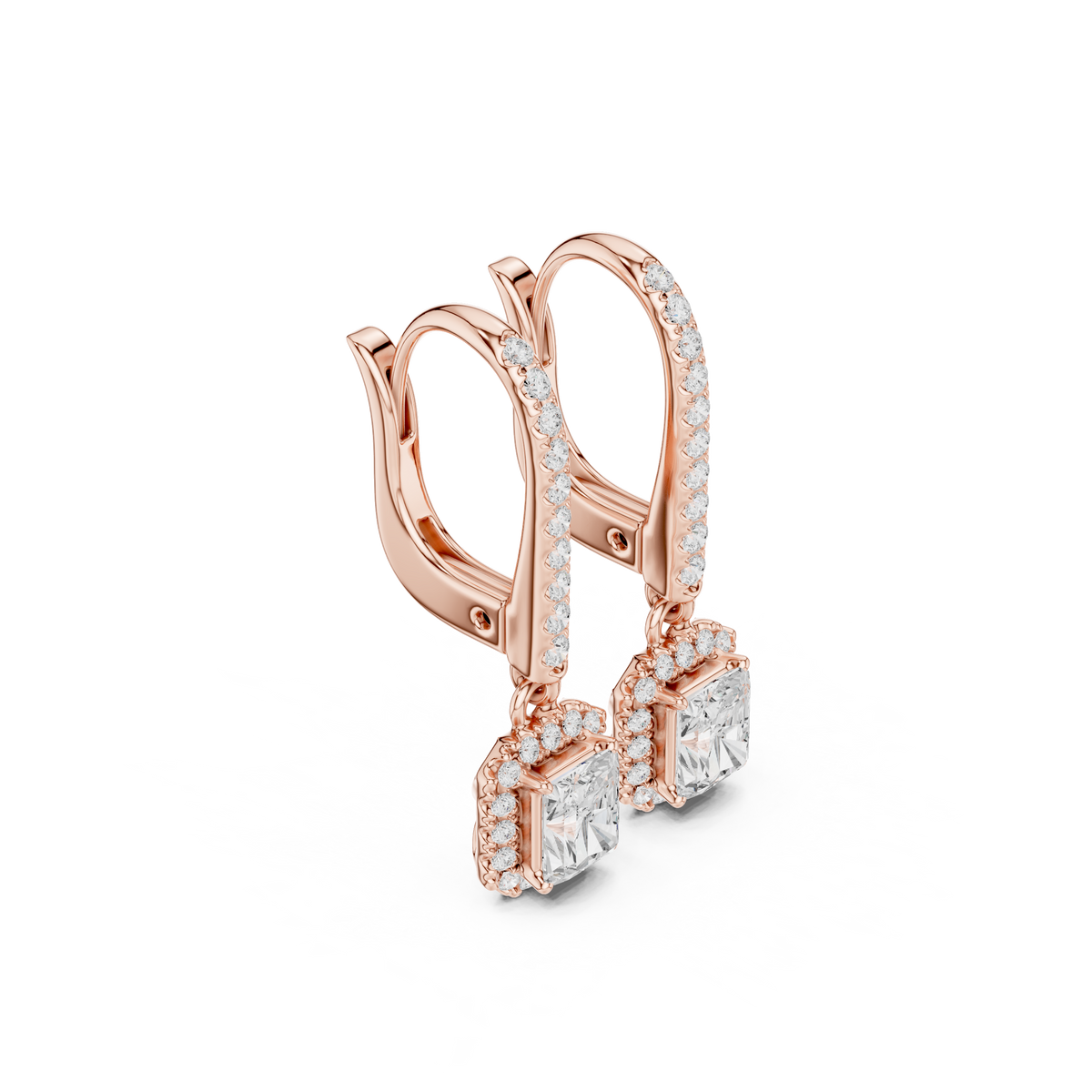 Elvayne Radiant Halo Drop Earring