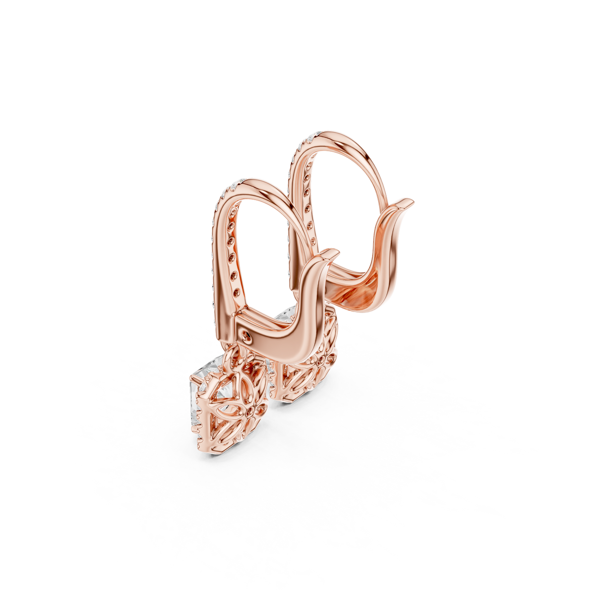 Elvayne Radiant Halo Drop Earring