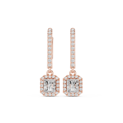 Elvayne Radiant Halo Drop Earring