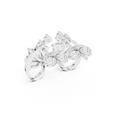 Elvaria Floral Loop Diamond Studs