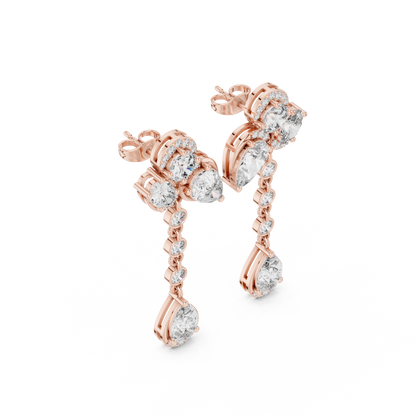 Virelisse Floral Cascade Diamond Drops