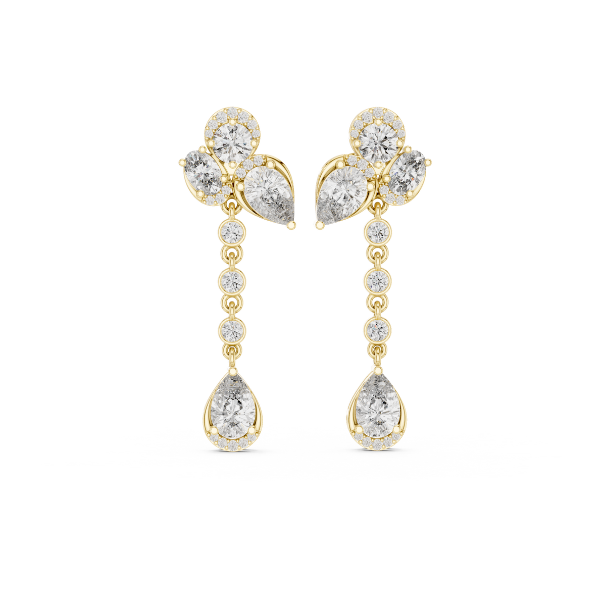 Virelisse Floral Cascade Diamond Drops