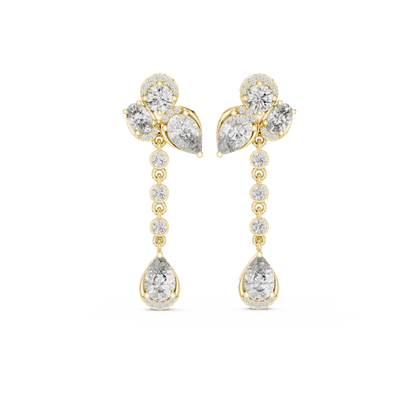 Virelisse Floral Cascade Diamond Drops