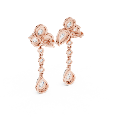 Virelisse Floral Cascade Diamond Drops