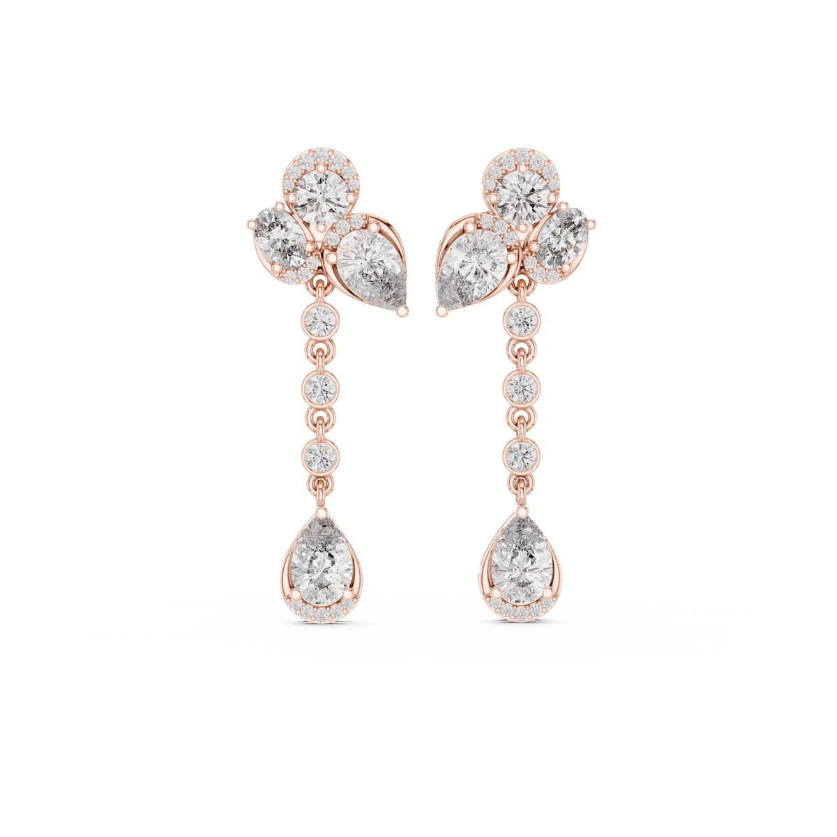 Virelisse Floral Cascade Diamond Drops