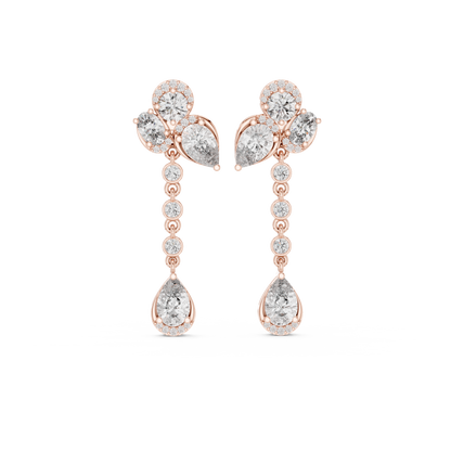 Virelisse Floral Cascade Diamond Drops