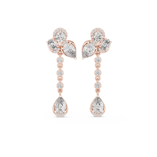 Virelisse Floral Cascade Diamond Drops