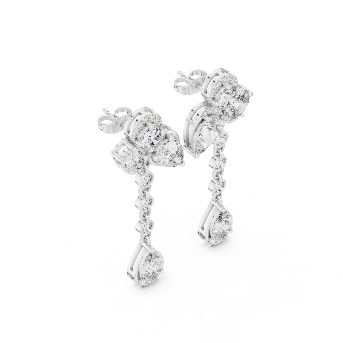Virelisse Floral Cascade Diamond Drops