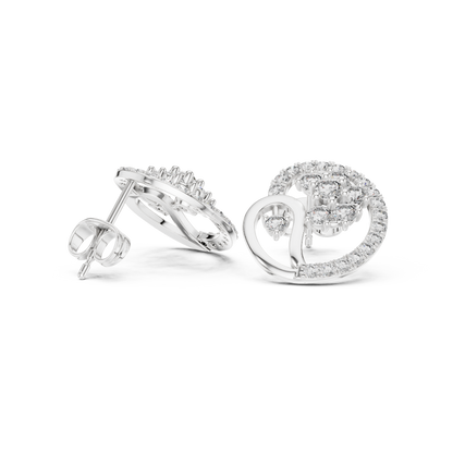 Veylissa Floral Orbit Diamond Studs