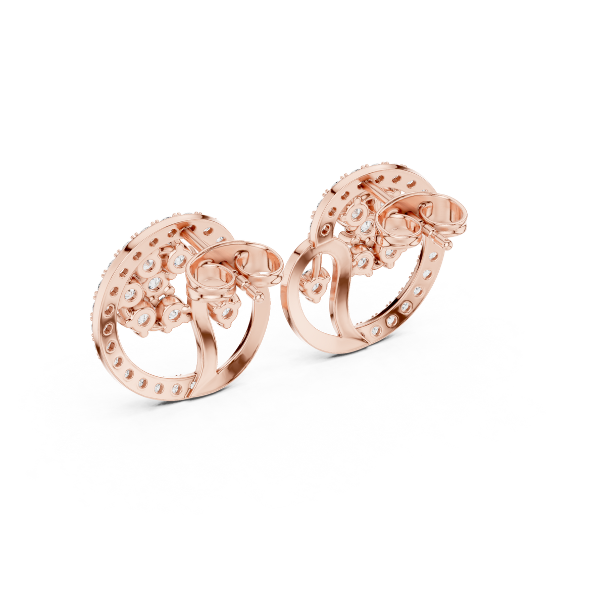 Veylissa Floral Orbit Diamond Studs