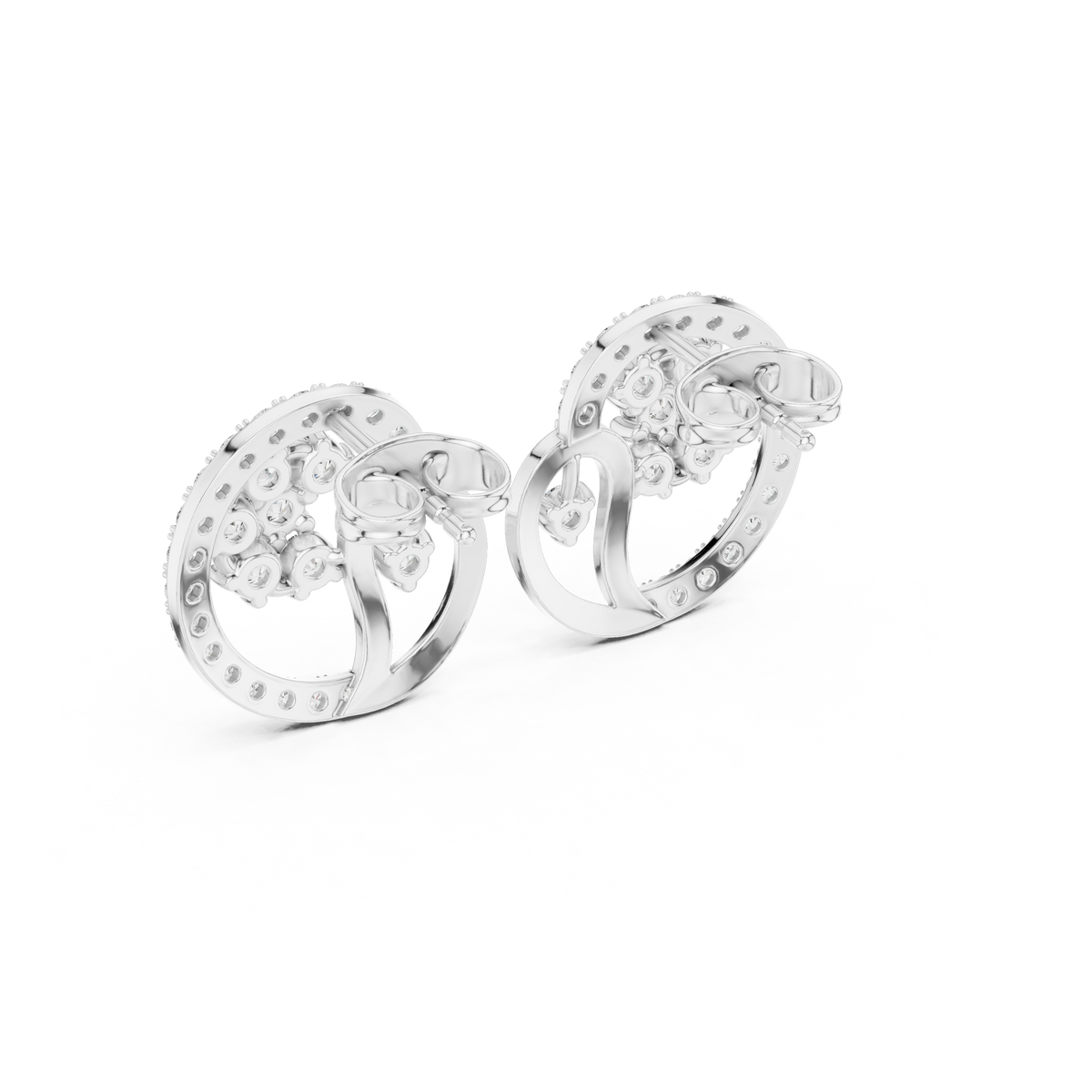 Veylissa Floral Orbit Diamond Studs