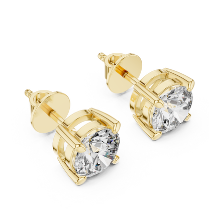 Zarelle Round Solitaire Studs